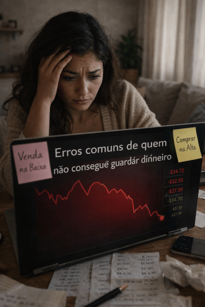 Erros comuns de quem não consegue guardar dinheiro